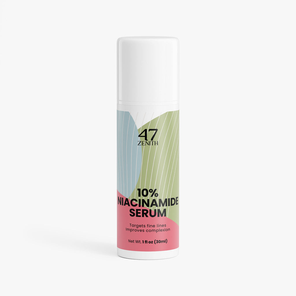 A7 Zenith 10% Niacinamide Serum bottle on a white background