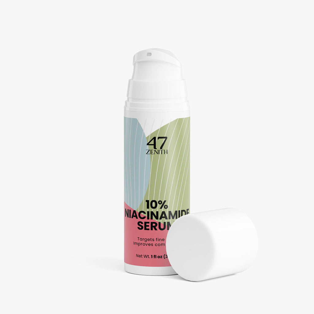 A7 Zenith 10% Niacinamide Serum bottle on a white background