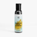 Bottle of 47 ZENITH Charcoal Facial Cleanser with Aloe Vera on a white background