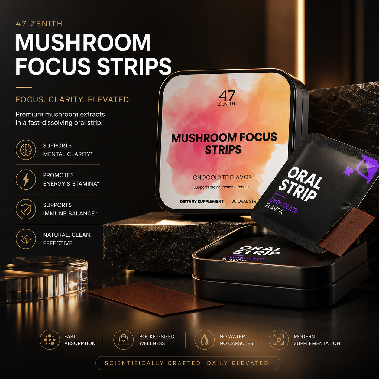 Mushroom Focus Strips