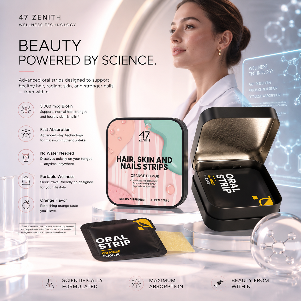 Hair, Skin and Nails Strips