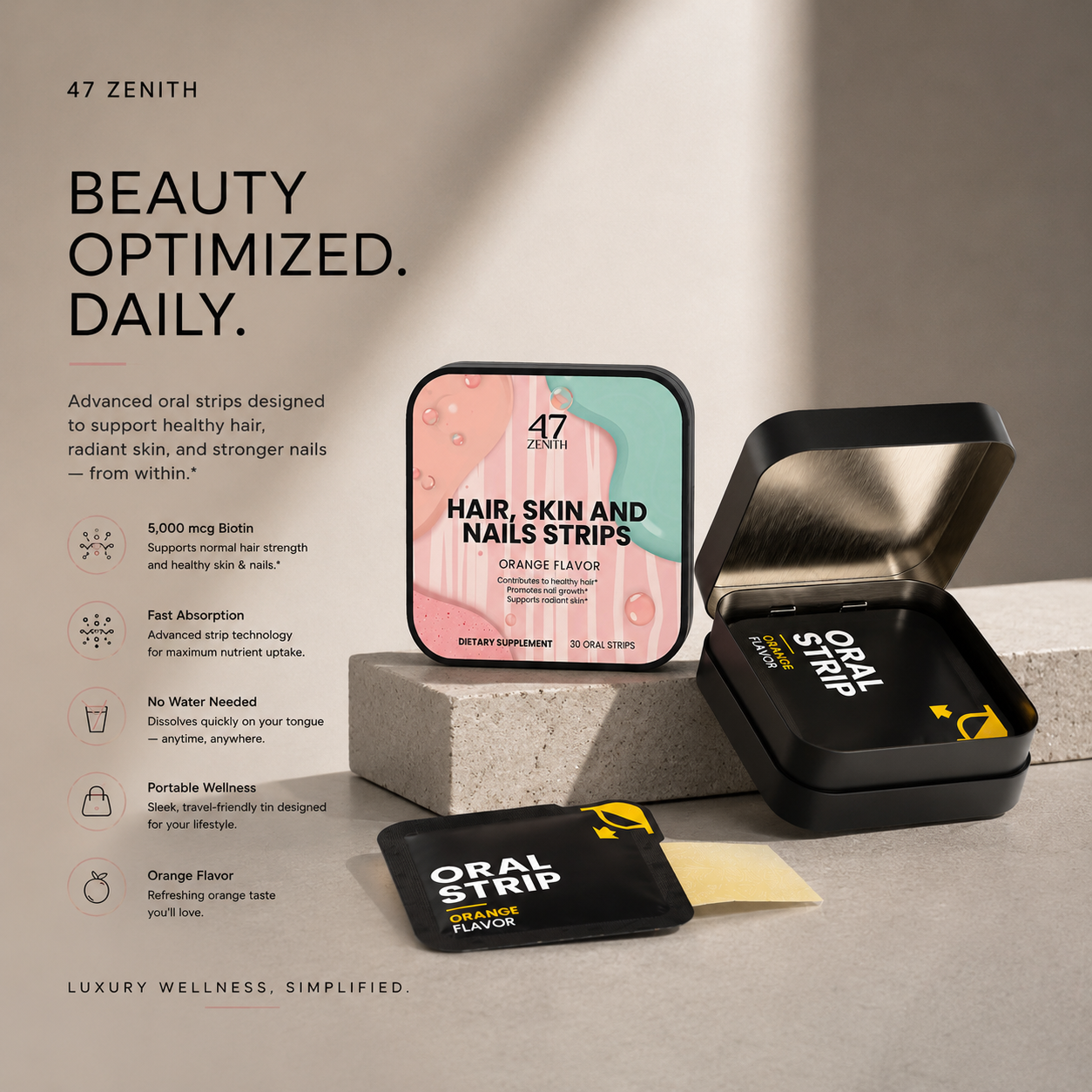 Hair, Skin and Nails Strips