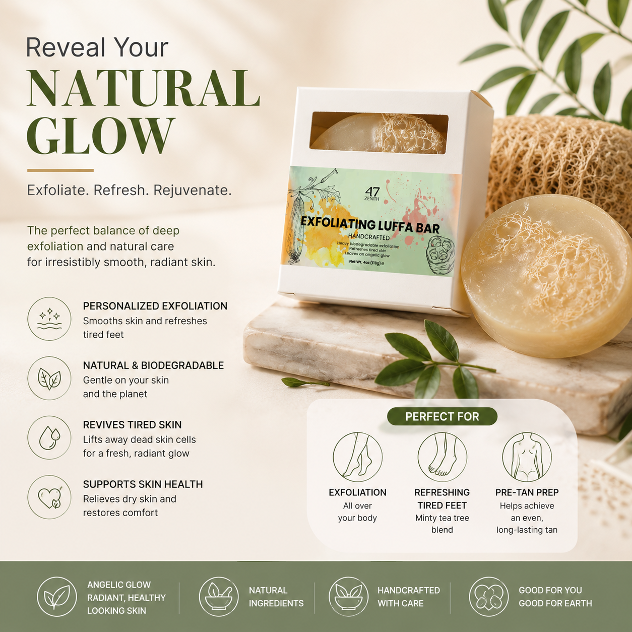 Exfoliating Luffa Bar