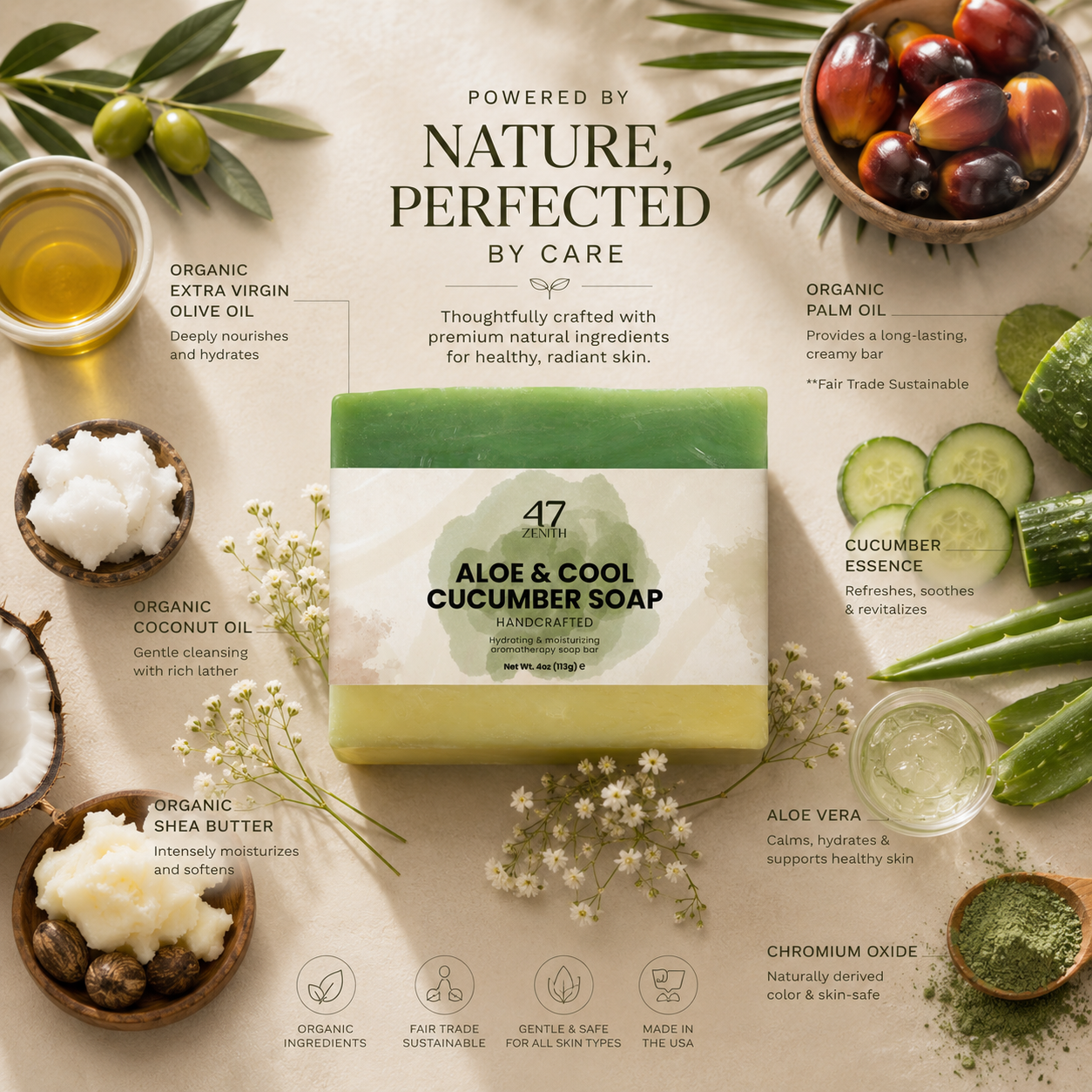 Aloe & Cool Cucumber Soap