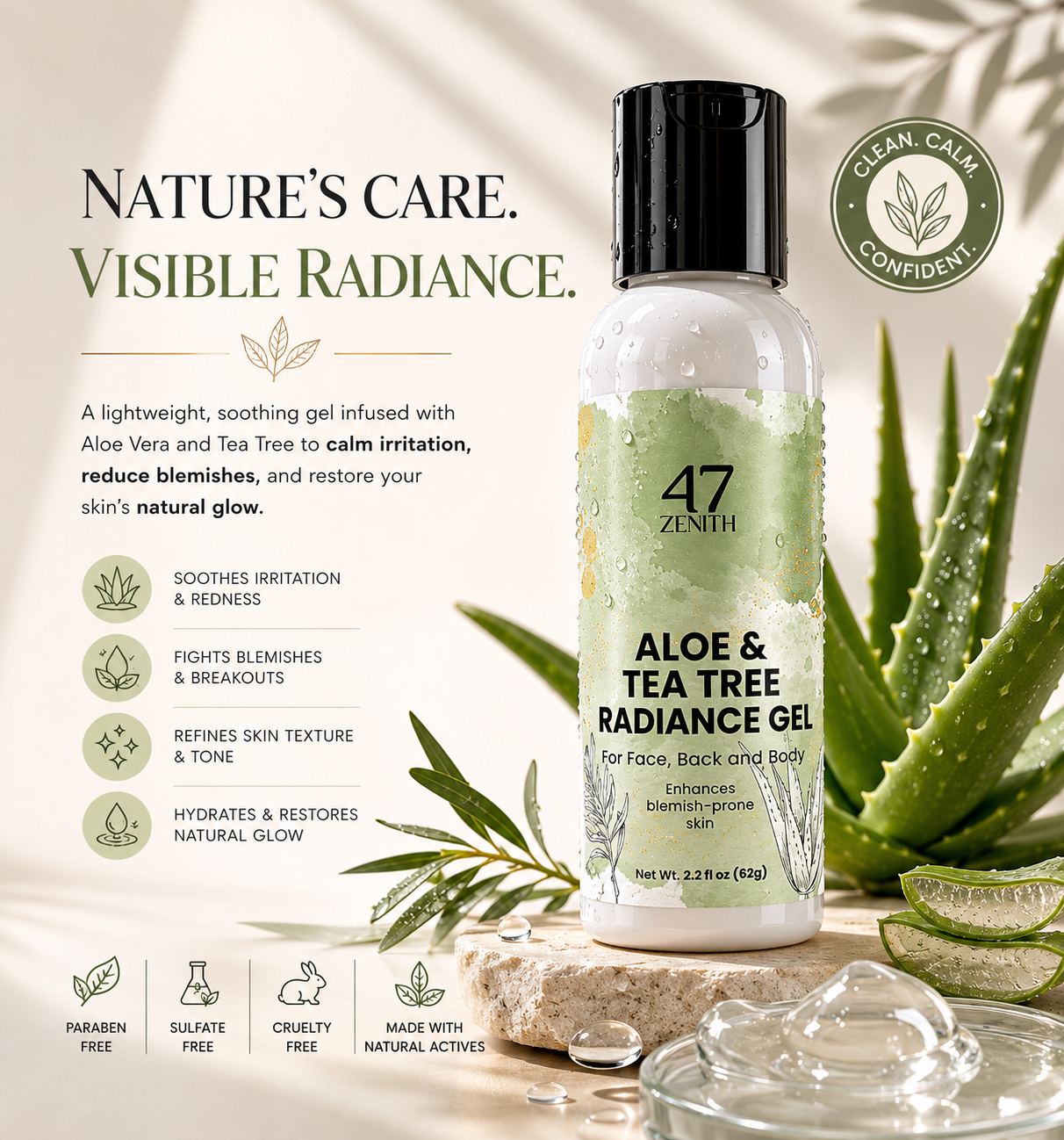 Aloe & Tea Tree Radiance Gel
