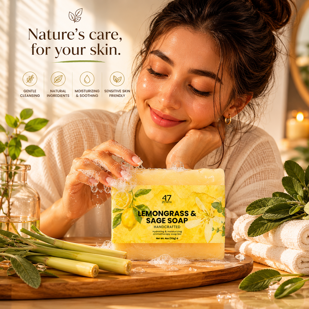 Lemongrass & Sage Soap