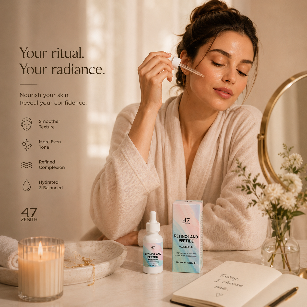 Retinol and Peptide Face Serum