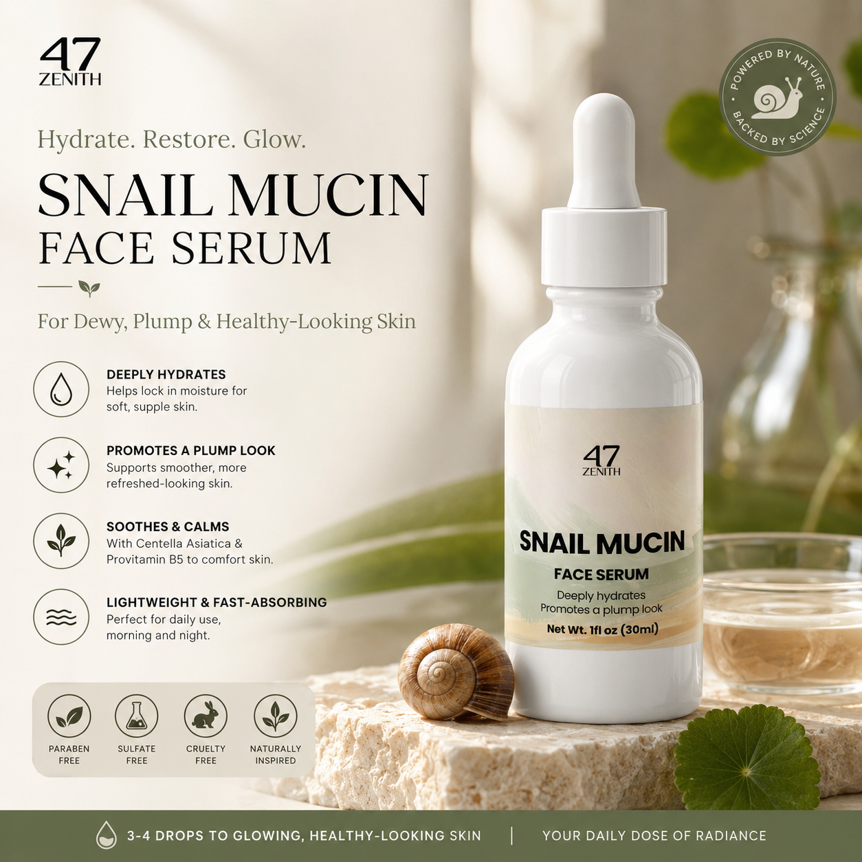 Snail Mucin Face Serum