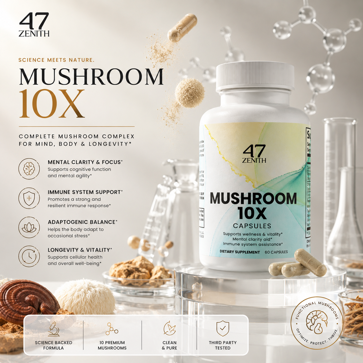 Mushroom Complex 10 X