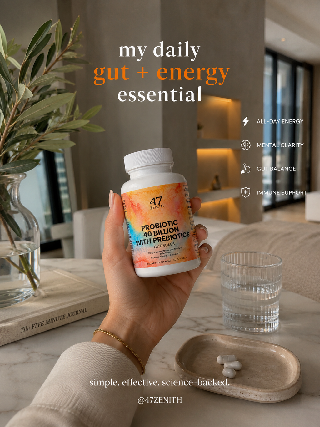 Probiotic 40 Billion with Prebiotics