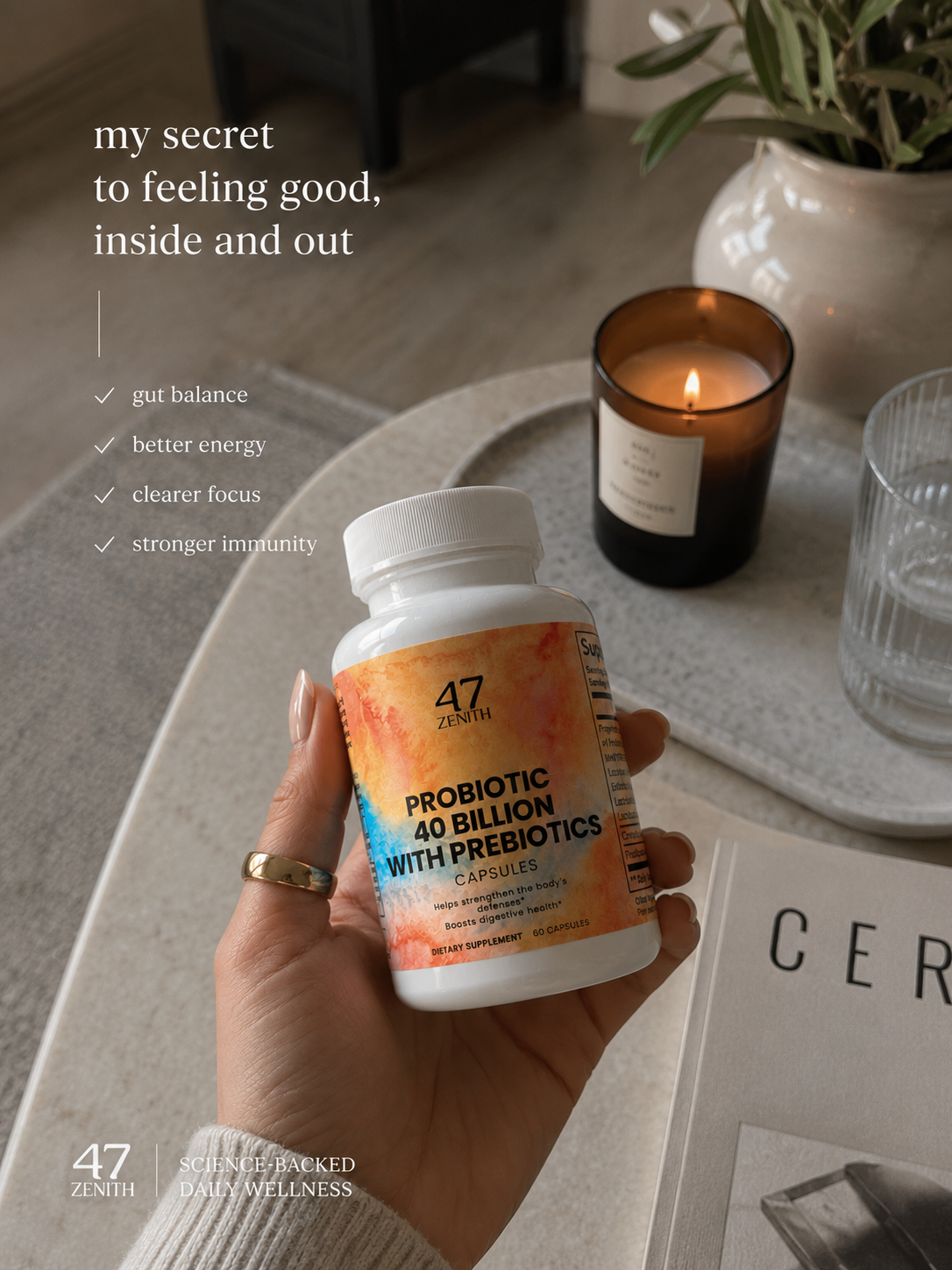Probiotic 40 Billion with Prebiotics