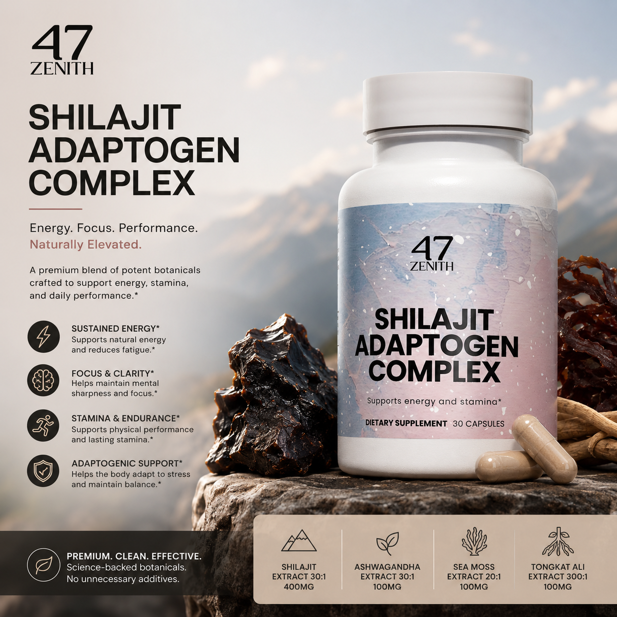 Shilajit Adaptogen Complex